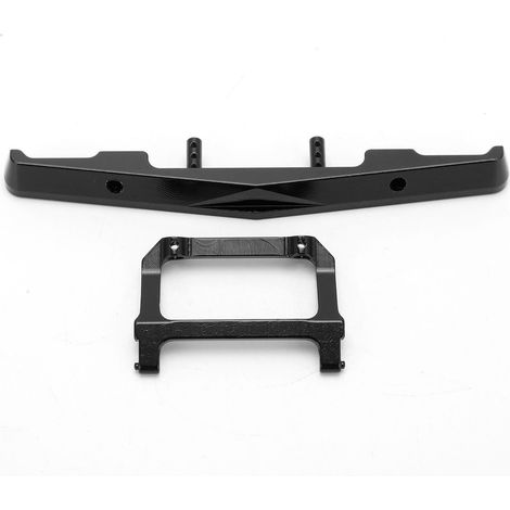 Frontstoßstangenverbinder aus Aluminiumlegierung für AXIAL SCX24 C10 1/24 RC-Car – Ersatzteile – Schwarz (1/5)
