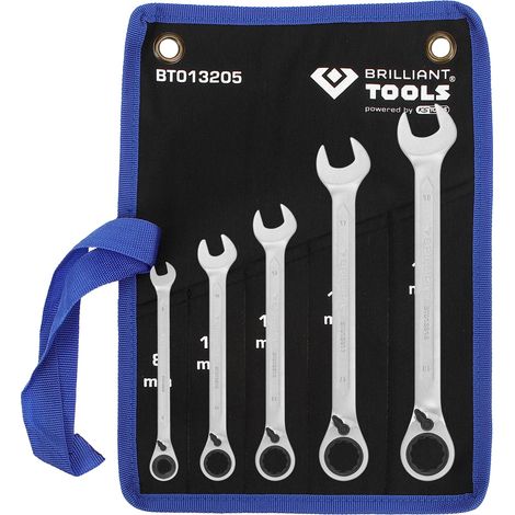 Brilliant Tools BT013205 BT013205 Ring-Ratschenschlüssel-Satz Schlüsselweite (Metrisch) 8 - 53 mm (1/5)