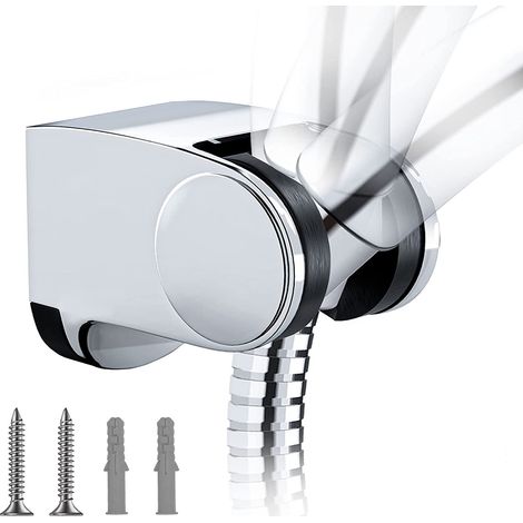 Support Murale Pour Douche À Main - En ABS Technique - Réglable Hauteur Et Angle - Pour Tuyau Et Pulvérisateur Standard - 1 Pièce (1/5)