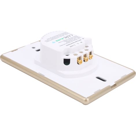 Interrupteurs intelligents conformes aux normes UE et Royaume-Uni avec télécommande sans fil et télécommande WiFi, 95-250 V CA. (1/5)