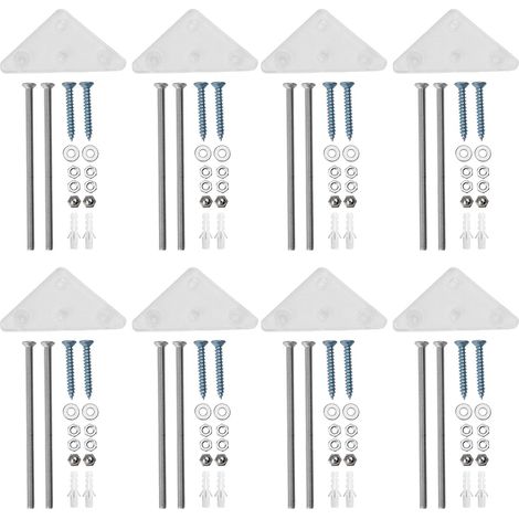 Lot de 8 supports muraux en acrylique pour skateboard – Présentoir polyvalent pour solutions de rangement horizontales et verticales (1/5)