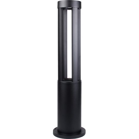 Lampione LED da Giardino 80cm con Palo Nero 15W IP65 CCT Switch 3 Tonalità Luce 3000K 4000K 6500K Esterno Moderno per Vialetti, Ingressi, Cortili e Giardini (1/5)