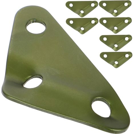 20 Pieces Triangular Aluminum Alloy Tent Tensioners with 3 Holes (1/5)