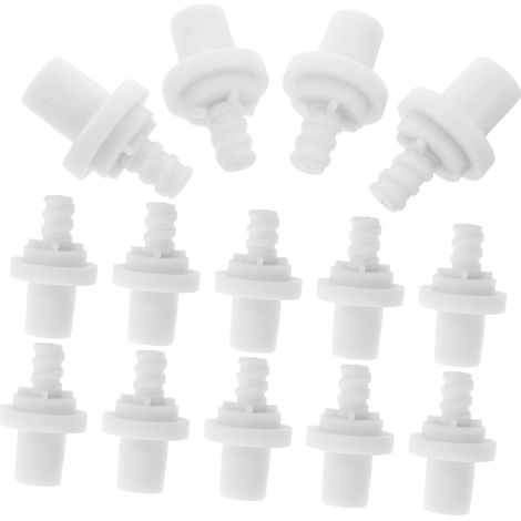 Connecteur De Manche De Brosse Wc Spiralé Autobloquant En Pp Blanc 15 Mm x (1/5)