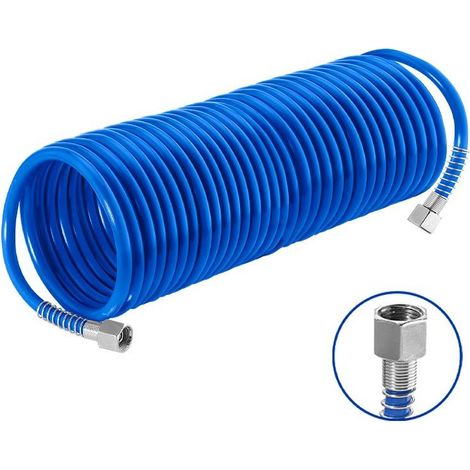 Tubo flessibile per compressore WADFOW - 10 metri, polietilene, diametro interno 5 mm, filettato