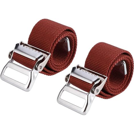 Set of 2 adjustable and comfortable leg straps for drywall (1/5)