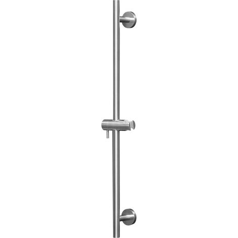 Barre de douche ronde de 700 mm en acier inoxydable AISI 304 avec support de douche réglable Arqea Tuttotondo CP4101  Acier inoxydable (1/2)