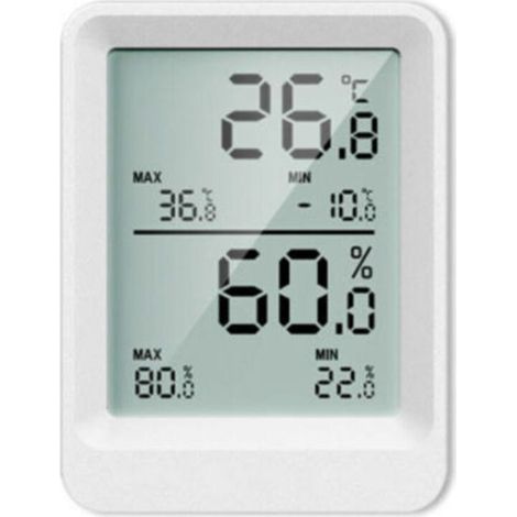 Indoor Outdoor Numérique LCD Thermomètre Hygromètre Électronique Température Humidité Compteur Min/Max Records Station Météo, 1pcs