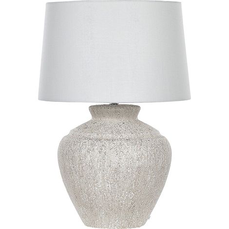 Tischlampe CAINE Keramik Hellbeige (1/5)