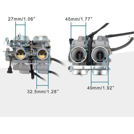 Rebel CMX250 CA250 Doppelvergaser Zweizylinder-Vergaserersatz für 250-cm³-Kraftstoffkammer (1/5)