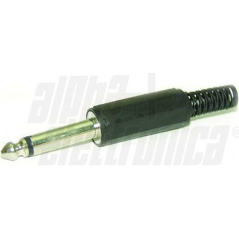 Alpha elettronica 2 spine jack 6,3mm mono con guidacavo 13-2  13-2/b2 (1/2)