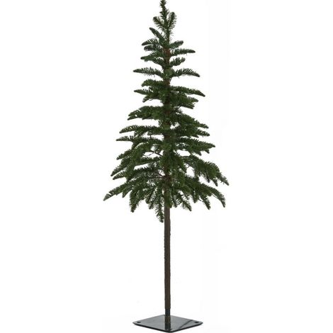 Medium Green Woodland Pre-Lit 200 Led Christmas Tree - Plastic - L50 x W50 x H120 cm - Green