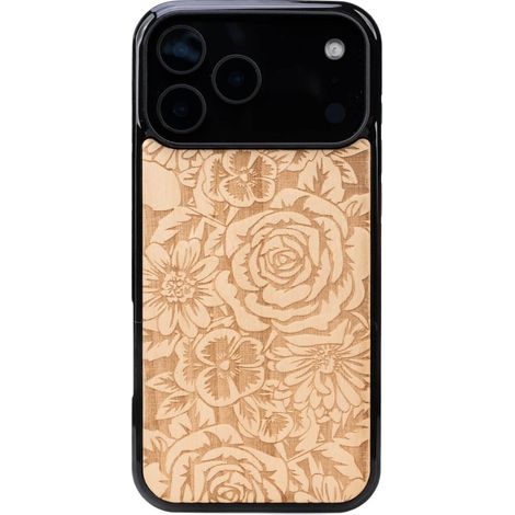 Étui en bois Bewood pour iPhone 17 Pro Max Roses Aniegre (1/5)