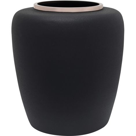 Vase Art Déco 2025 - Noir et or rose (1/4)