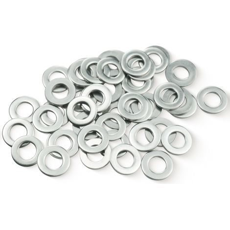 Rondelles Metal M6, Rondelle 50 Pièces, Rondelles Plates M6 x 12mm, Rondelle en 304 Acier Inoxydable, Penny Rondelles pour Vis et Boulons et écrous (1/3)
