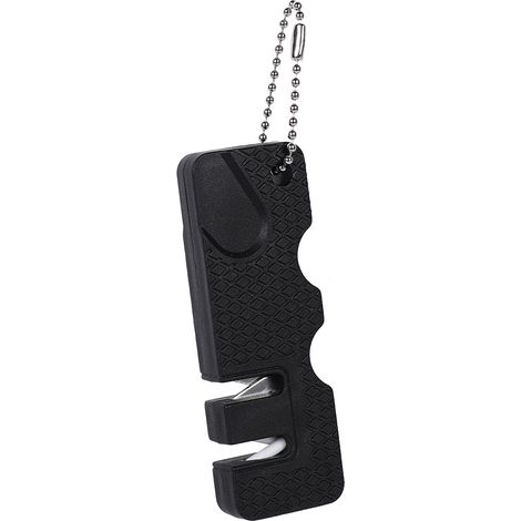 Aiguiseur de couteau compact portable acier inoxydable plastique pour camping plein air accessoires cuisine (1/2)