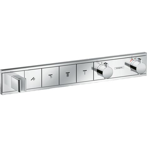 Hansgrohe RainSelect - Grifo empotrado para 4 aparatos, cromo 15357000 (1/5)
