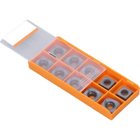 10 pièces plaquettes de tournage carbure outils de coupe bois métal fraisage tour CNC bricolage (1/5)