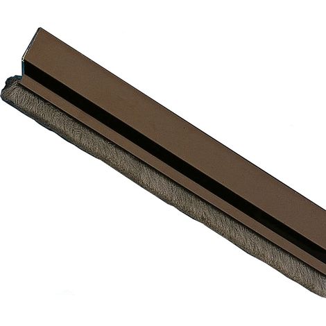 Bas de Porte à Visser en Aluminium Économie d'Énergie Anti-Insectes et Poussière Adhésif Puissant Pour Cabine de Douche et Support Étagère, Zingage, 1000 mm, Aluminium (1/5)
