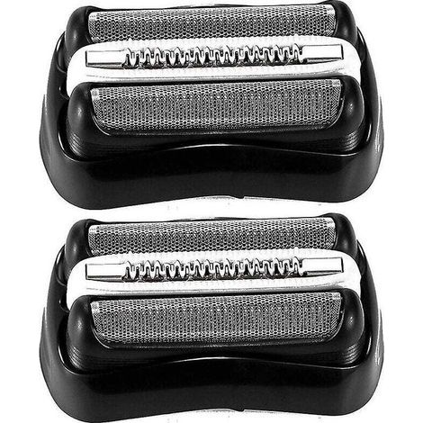 Tete Rasoir Electrique - Compatible Serie 3 - Pour Modeles 300S 320S 350CC 390CC Cruzer6 - 2 Unites (1/4)