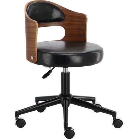 Sgabello cosmetico, sedia da parrucchiere, sgabello, sella, SPA, mobile, nero (1/5)