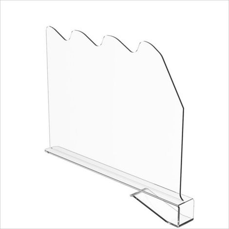 Home Lot de 4 Séparateurs D'Étagères en Acrylique pour L'Organisation Du Placard - Étagère de Placard et Séparateur de Placard (1/5)