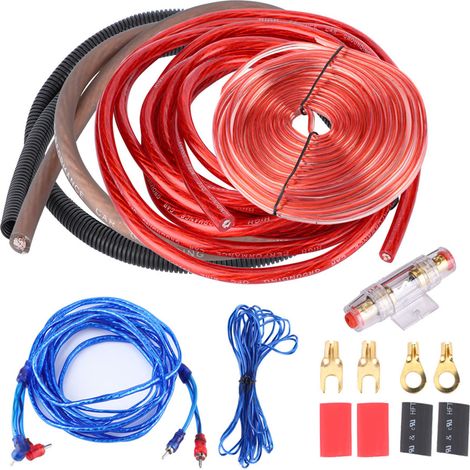 Câble de haut-parleur, fil de subwoofer audio automobile, woofer kit durable haut de gamme pour circuits d'amplificateur de puissance