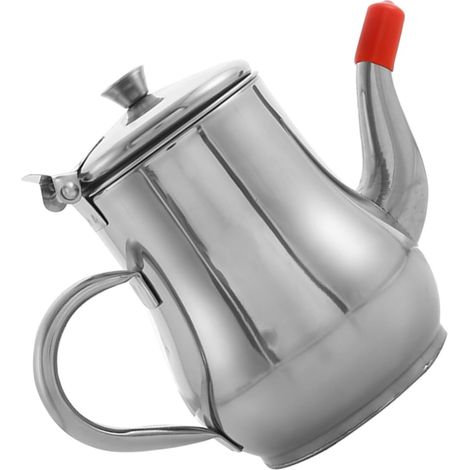 Récipient De Filtre À Huile En Acier Inoxydable Bidon D'Huile De Cuisine Avec Poignée Filtration Et Stockage Simultanés Pratique Pour Soupe Et Cuisine 4.65 X 3.31 X 3.15 in (1/5)