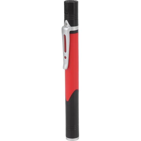 Stift-Taschenlampe mit USB-Ladefunktion, 3 Lichtquellen, LED-Chip, Clip-Design, vielseitig einsetzbar für Reparaturen und im Krankenhaus, rot (1/5)