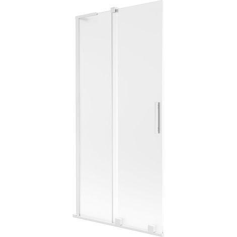 Mexen Velar L mampara de ducha corredera de 2 hojas 95 x 150 cm, escarcha, blanco - 896-095-003-31-20 (1/5)