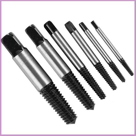 Extracteur à vis cassée Pipe d\'eau Extracteur de vis de fil cassé outillage cle Ensemble de 5 pièces