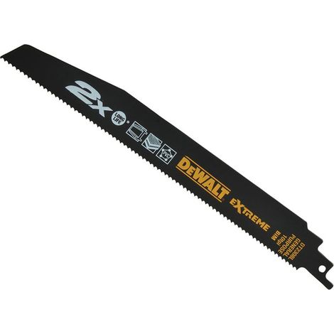 DEWALT 2X Life 228mm General Purpose Reciprocating Blades Pack of 5 (1/4)