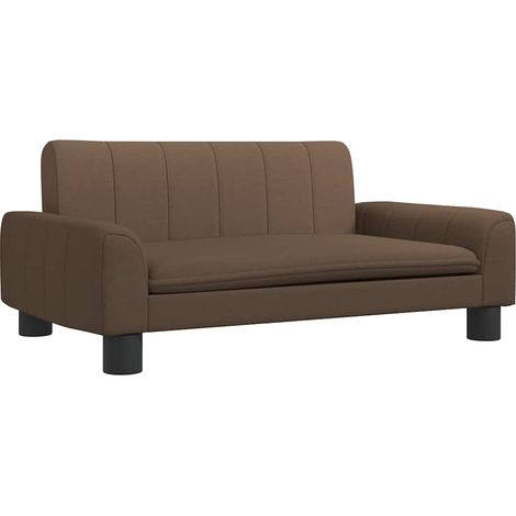 vidaXL Cama para perros de tela marrón 70x45x30 cm (1/2)