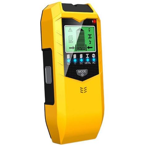Détecteur Murale - 5 En 1 - Localisateur De Câbles Et De Goujons - Précision Jusqu À 60 Mm - Écran LCD Et Alarme Sonore - 1 Pièce