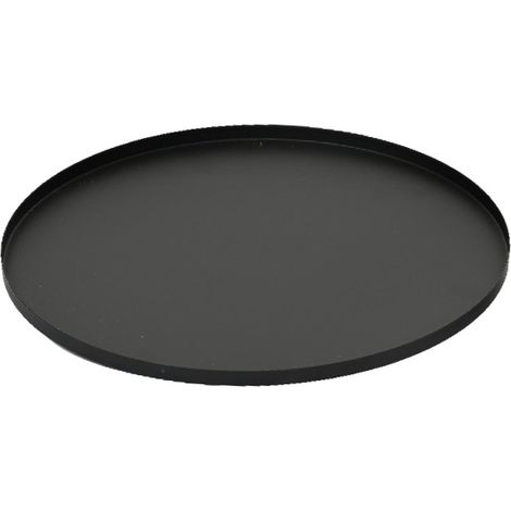 Tablett Schwarz matt Ø ca. 35 cm - Eisen