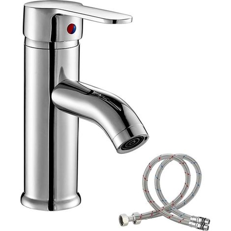 Robinet mitigeur de lavabo monocommande, silencieux et équipé d'un flexible. (1/5)