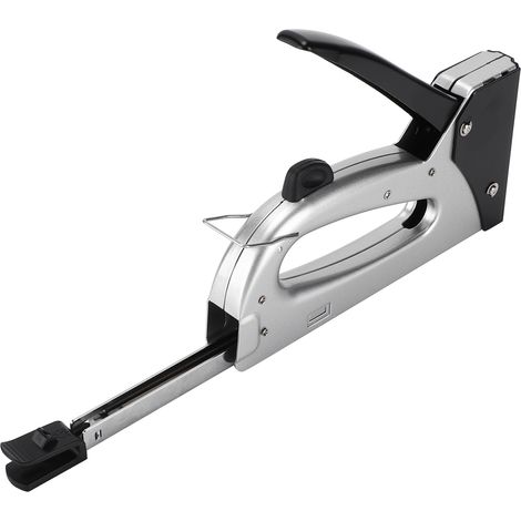 Agrafeuse portable, durable, sûre, pratique et ergonomique, agrafeuse manuelle pour la fixation de matériaux, bricolage, décoration, menuiserie (1/5)