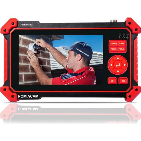 Testeur de caméra de vidéosurveillance HD-2950, 8 MP TVI CVI AHD CVBS testeur de caméra analogique TFT LCD de 5 pouces, test de câble UTP, entrée HDMI et VGA RS485 PTZ, contrôle audio, puissance de (1/5)