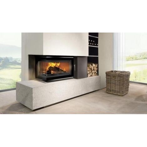 Azura Home Design – Insert cheminée à bois 13.5kW ECO – Fonte – Capacité de chauffage 135 m² – Diamètre conduit 180 mm – Efficacité 74,1 % - W16LB-13 (1/5)