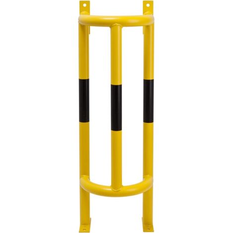 Moravia Protection de tube Groß 1000 noir/jaune 1000 × 350 × 300 mm avec plaques sol/murales