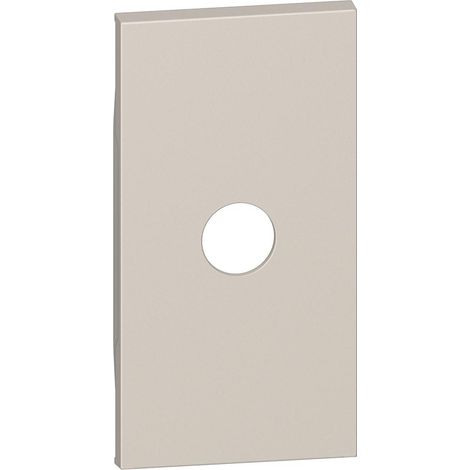 Enjoliveur Living Now pour prises TV simple mâle et type F à visser 2 modules sable BTICINO BTKM08M2
