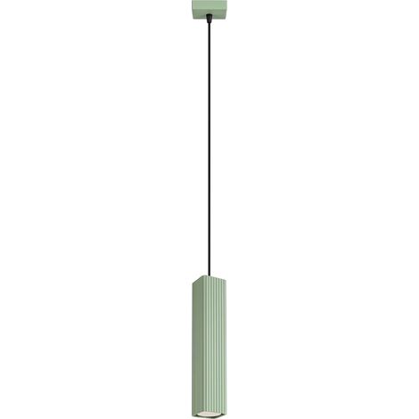Lampada a sospensione RAYO 1 verde salvia alluminio 1xGU10 Sollux (1/5)