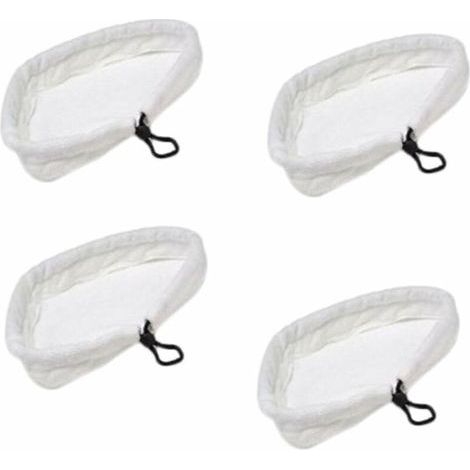4Pcs Serpillères Balai à Vapeur Triangulaire en Microfibre pour H2O、X5、S302、S001 Mop