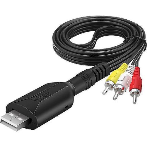 Carte d'acquisition vidéo USB WIISTAR, adaptateur/convertisseur VHS vers RCA numérique vers USB 2.0 pour la capture audio (RK). (1/5)