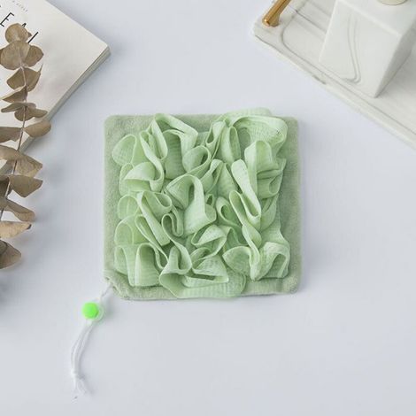 Éponge De Bain Luffa - 2 En 1 Exfoliante Côté Maille Fine Et Côté Éponge Douce - Pour Visage Et Corps - 2 Pièces (1/5)