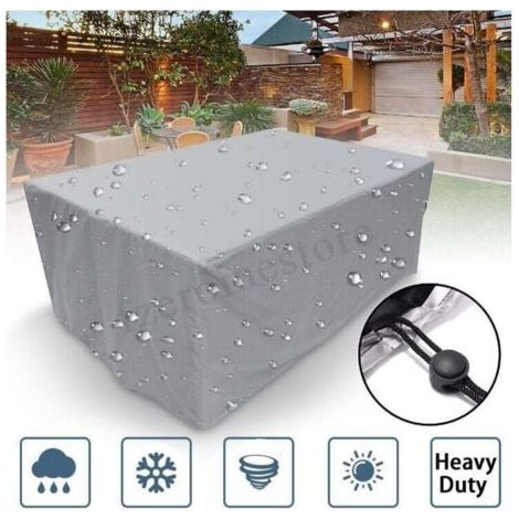 Pair Gartenmöbelabdeckung, quadratische Gartenliegenabdeckung 210d, 100 x 100 x 85 cm, wasserdichte Gartenmöbelabdeckung, reißfeste rechteckige Terrassentischabdeckung für Gartenmöbel