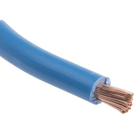 RS PRO Fil de câblage, section 6 mm², 600 V Bleu Cuivre recuit, Maximum +70 °C, 25m ( Prix pour Bobine de 25 Mètres ) (1/2)