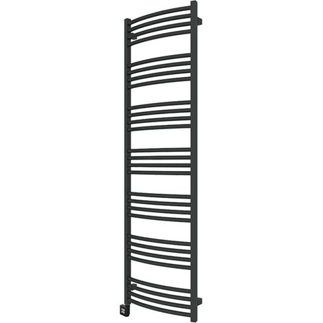 Scaldasalviette elettrico nero alto 1860mm e largo 600mm - 1000 Watt - LEN1860/600E1N