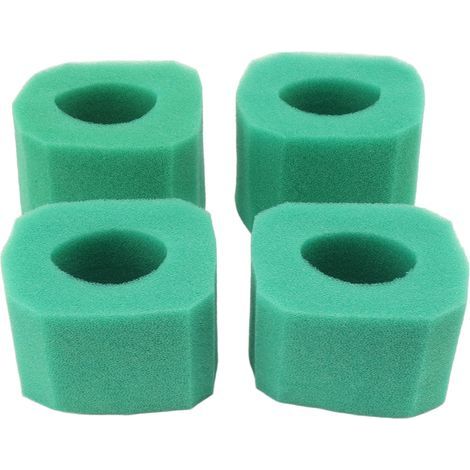 Lot de 4 cartouches filtrantes en mousse réutilisables, durables et pratiques pour pompe de piscine (1/5)
