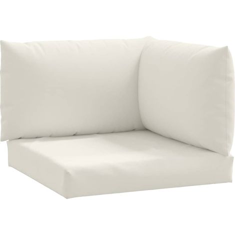 Maison Exclusive - Cojines para sofá de palets 3 uds tela crema m
